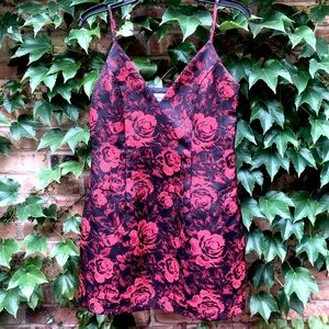 Revolve About Us Rose Red Jacquard Mini Dress